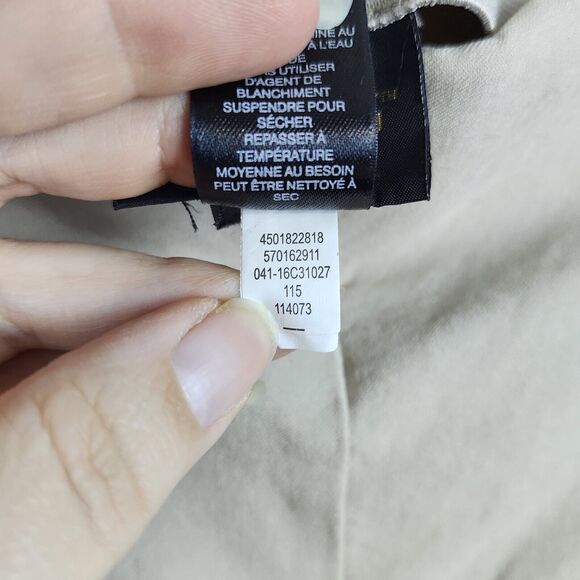 Chicos So Slimming Brigitte Ankle Pants Size 2 US 12 L Beige Pull On Flat Front - Picture 13 of 13